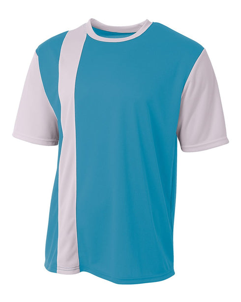A4 Youth Legend Soccer Jersey (NB3016), Color 'Electric Blue / White'